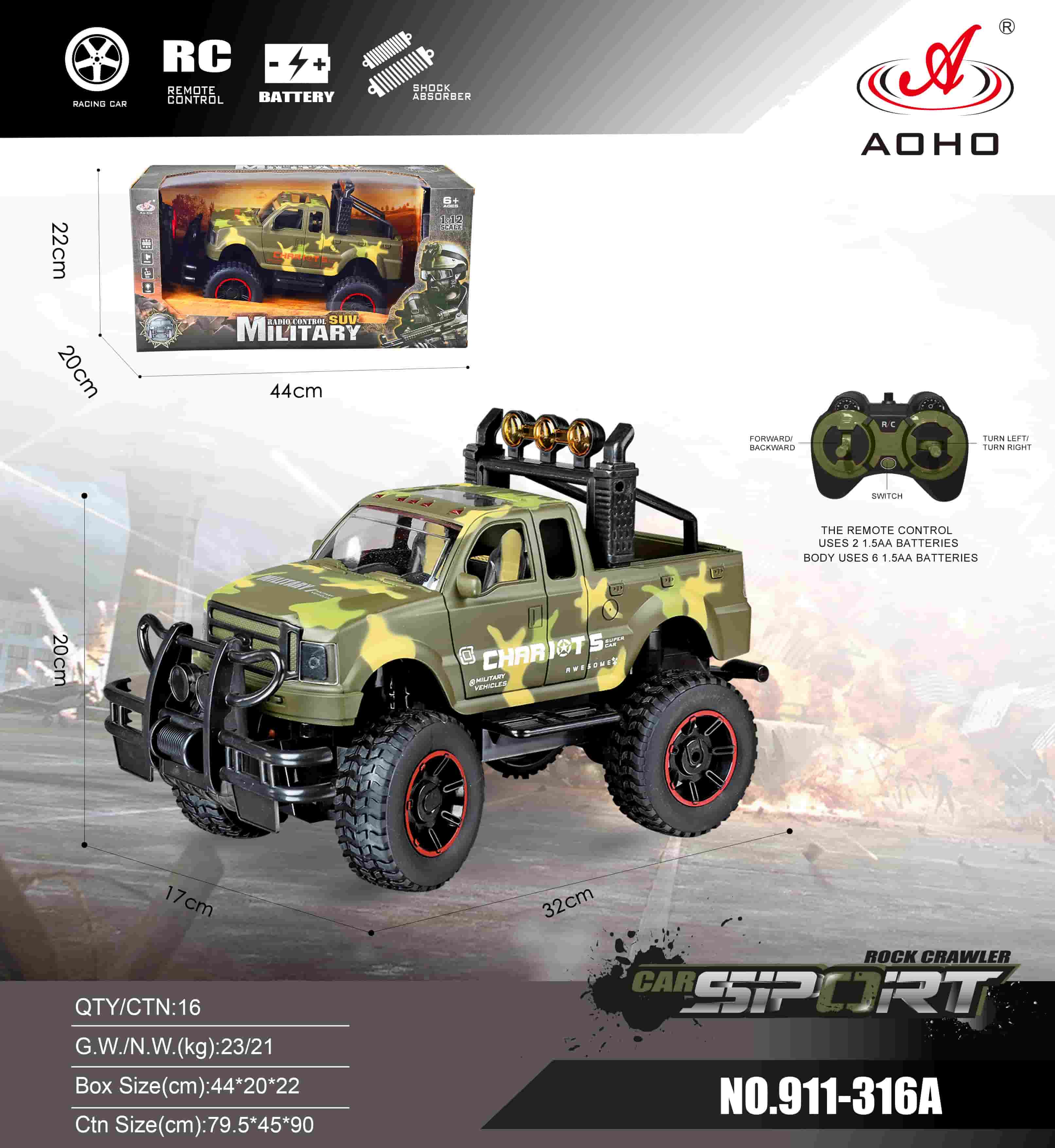 911-316A 1:12 RC Truck