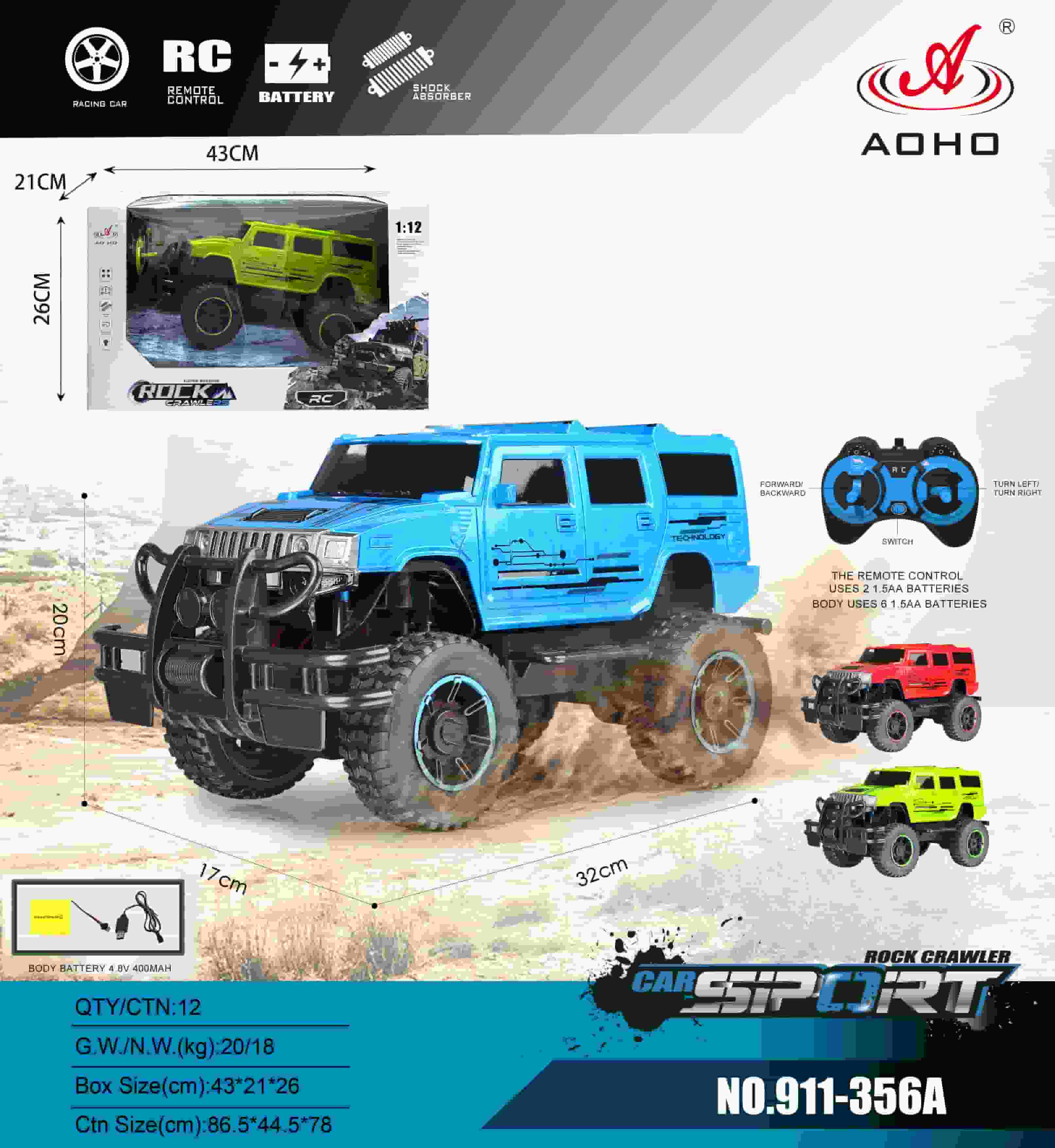 911-356A 1:12 RC Off-Roader