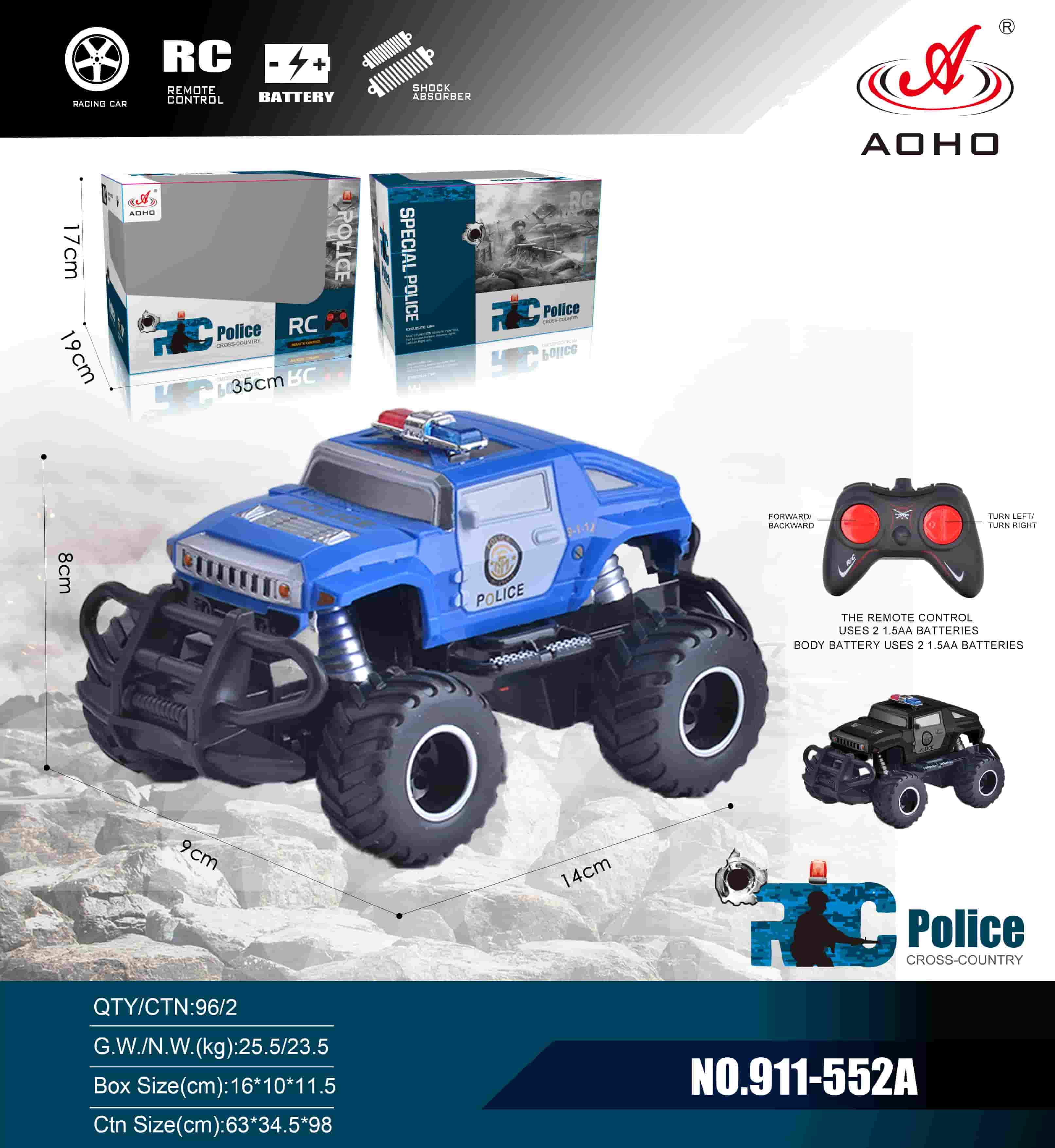 911-552A 1:43 RC Off-Roader