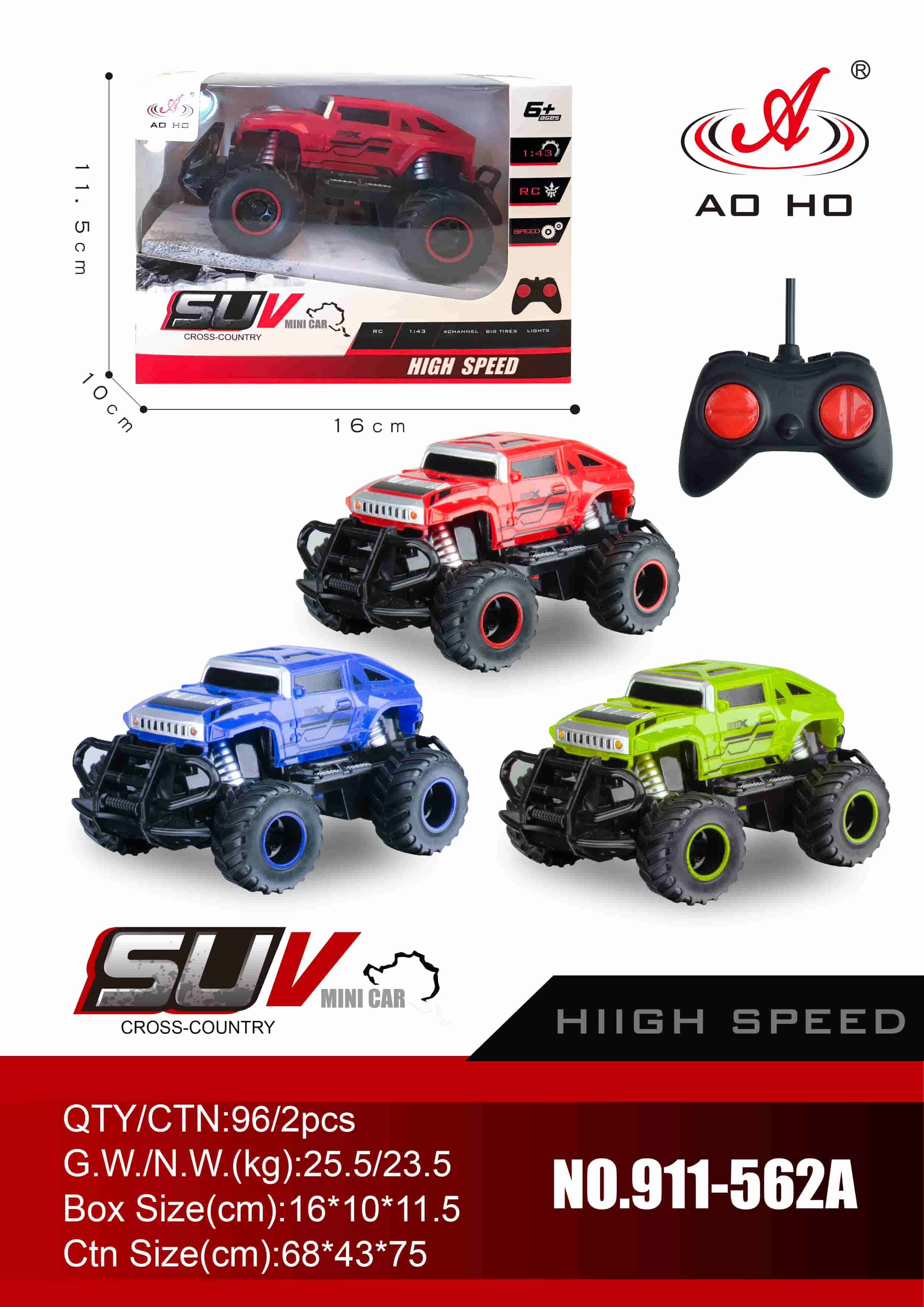 911-562A 1:43 RC Off-Roader