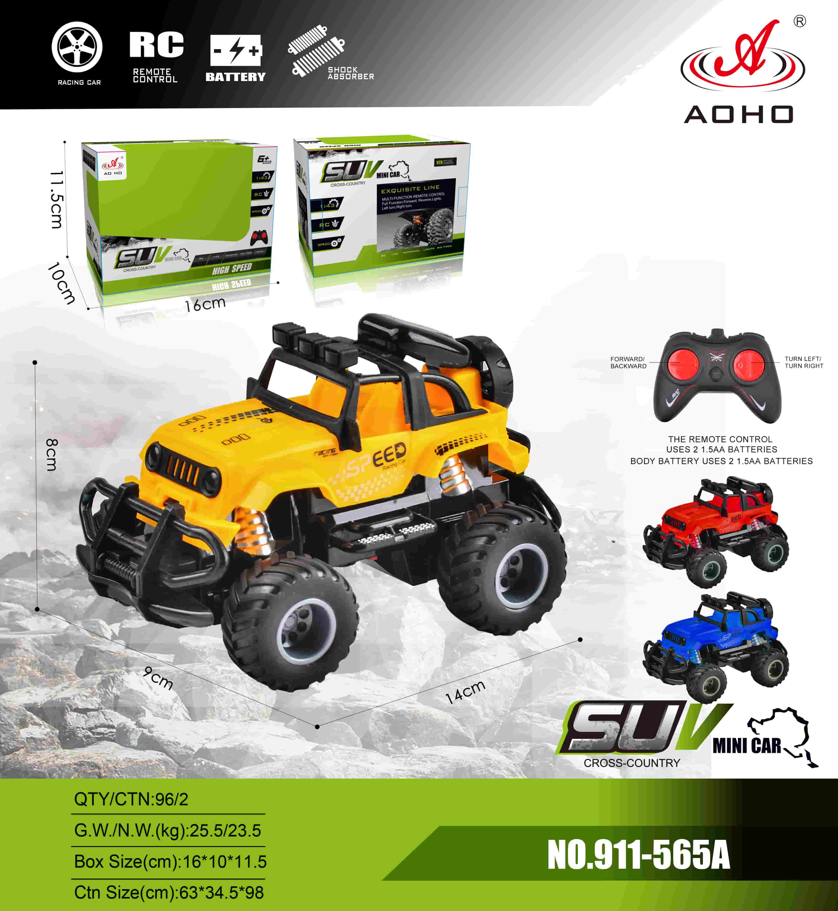 911-565A 1:43 RC Off-Roader