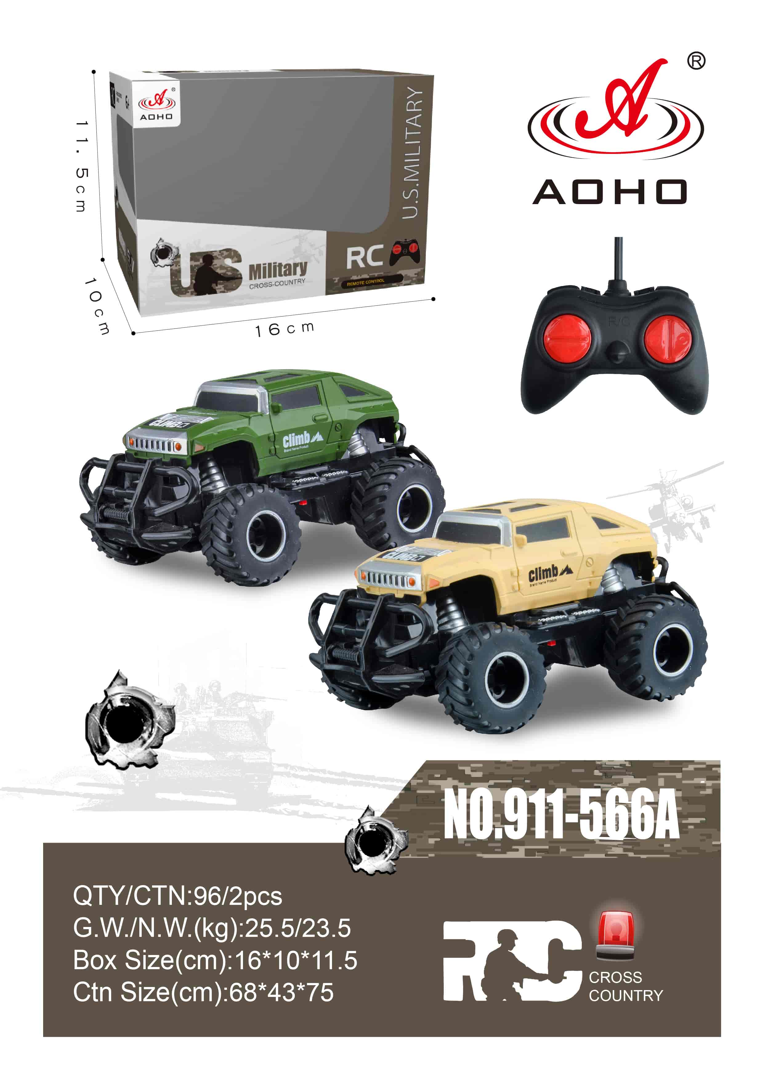 911-566A 1:43 RC Off-Roader