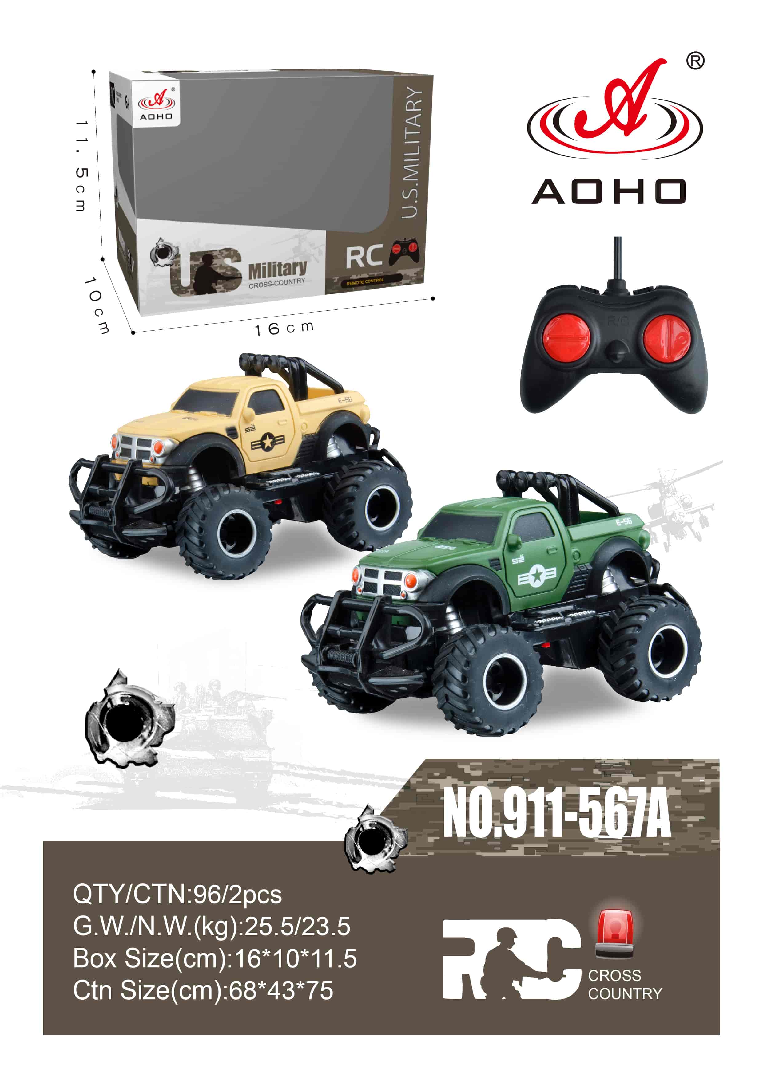 911-567A 1:43 RC Off-Roader