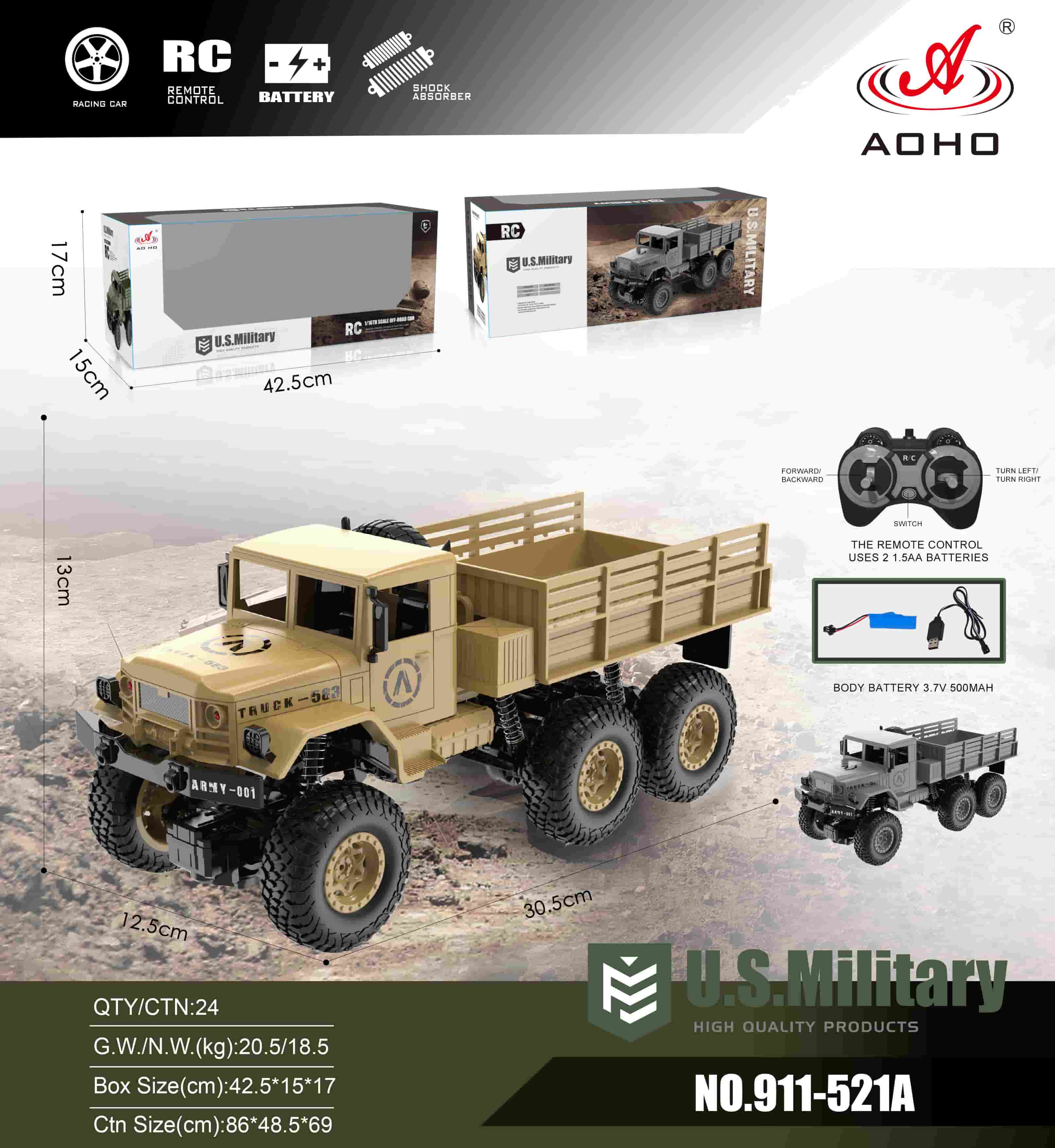 911-522A RC Army Truck 911-522A RC Army Truck