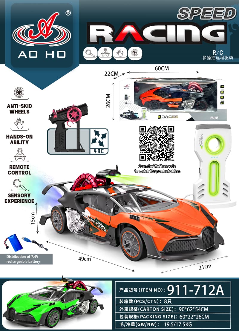911-712AD 1:8 RC Racing Car