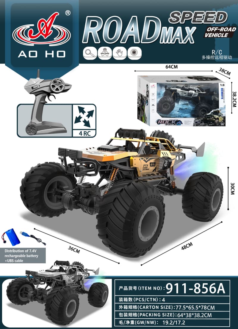 911-856A 1:6 Alloy 4WD RC Climbing Car