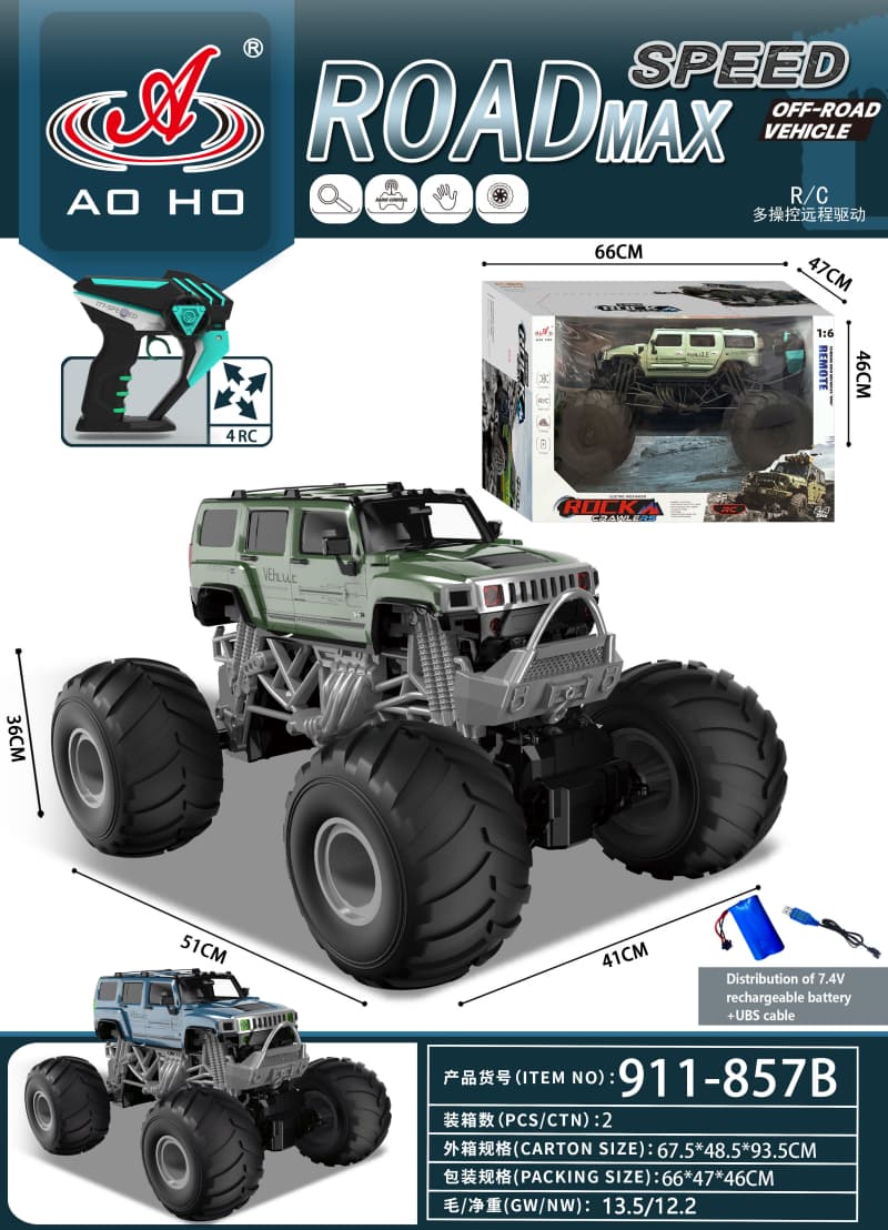911-857AB 1:6 4WD RC Car