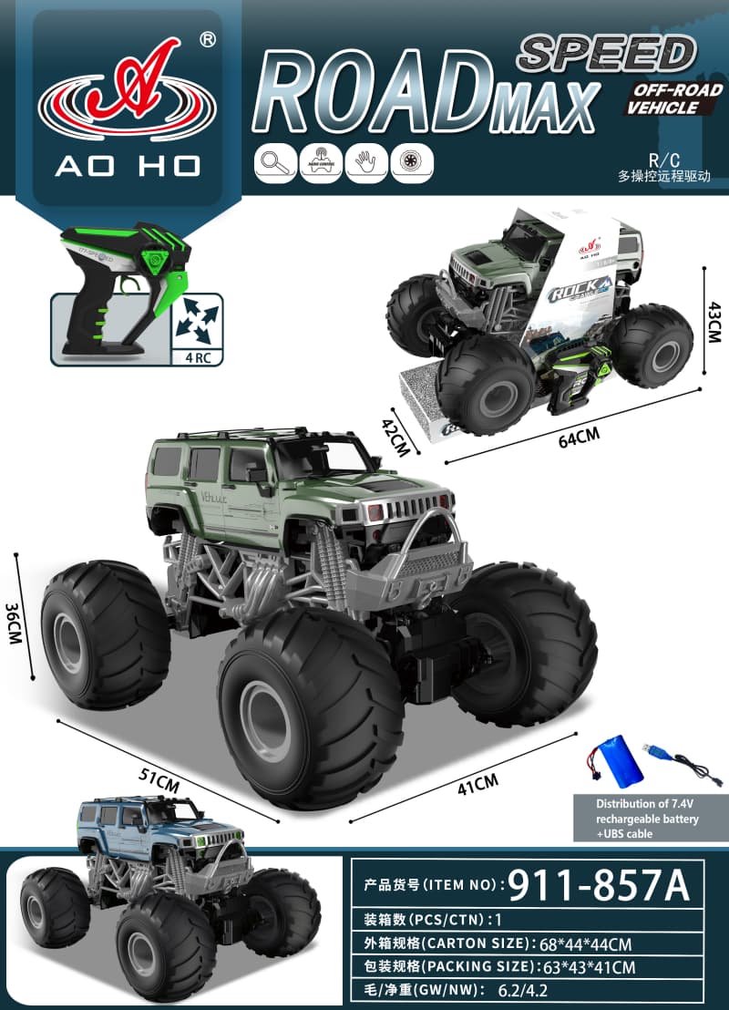 911-857AB 1:6 4WD RC Car