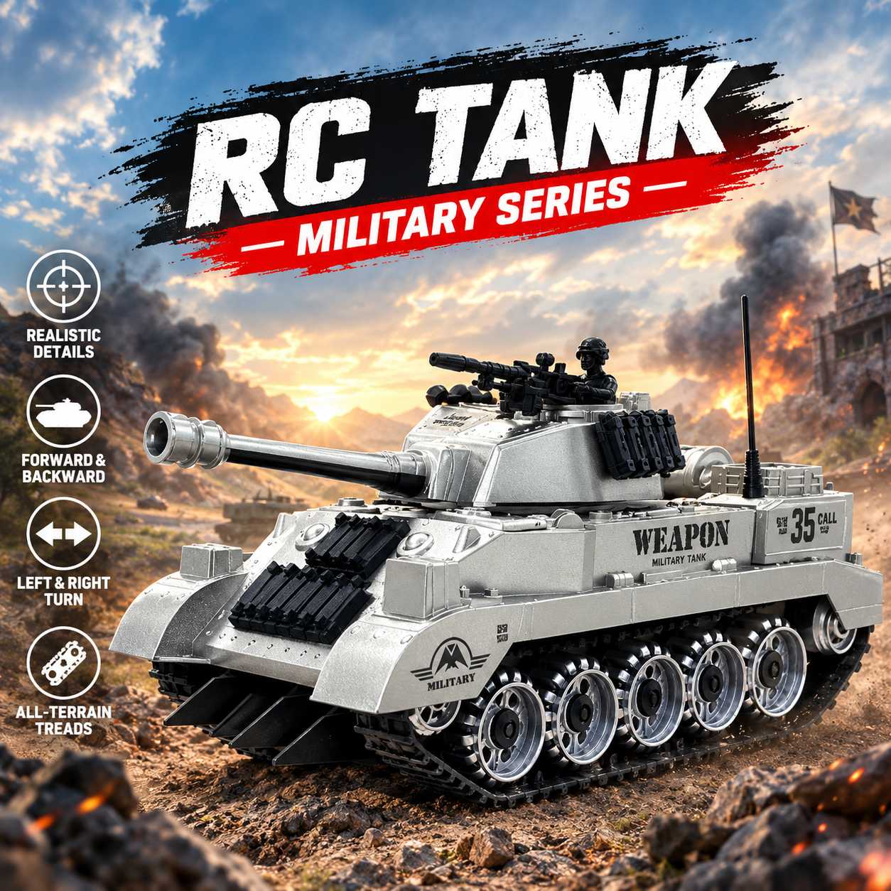 RC ARMY VEHICLE
